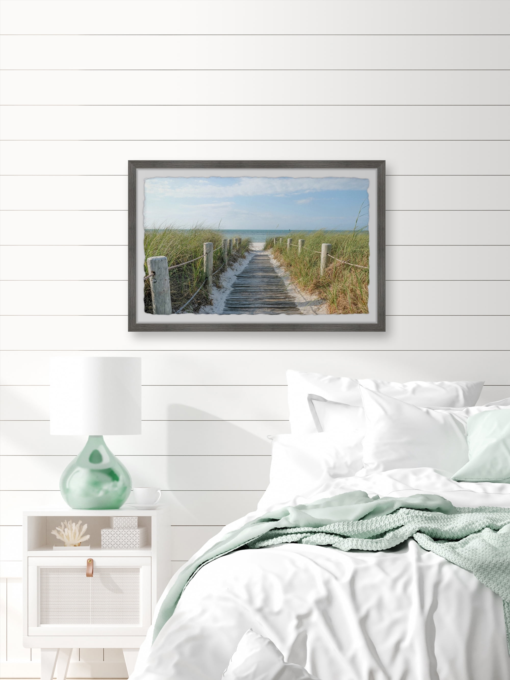 Rope Railings 24 in x 16 in Framed Painting Art Prints, by Marmont Hill