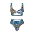 thumbnail image 4 of Daiia Christmas Tree Women's Bikini Set Two Piece Swimsuit High Waisted Bikini Adjustable Straps Bikini Perfect for Beach, Pool, and Summer Vacation-XX-Large, 4 of 9