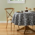 thumbnail image 4 of Mainstays Dot Botanical Fabric Tablecloth, Black, 60"x84", 4 of 6