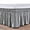Gray, variant on Monkemon Wrap Around Ruffled Bed Skirt 15 inch for Queen Size Beds,White