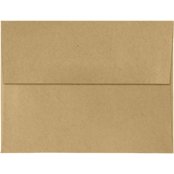 LUXPaper A4 Invitation Envelopes, 4 1/4 x 6 1/4, 70 lb. Grocery Bag Brown, 500 Pack