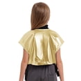 thumbnail image 2 of vastwit Girls Shiny Metallic Dance Top with Buckle Pockets Open Sides Crop Tank Top for Party Streetwear Gold 14, 2 of 6