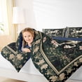 thumbnail image 4 of Erosebridal Unicorn Girls 7pcs Bedding Comforter Set,Rustic Botanical Flower Vintage Floral Queen Bedding Sets For Kids,Reversible Navy Blue, 4 of 7