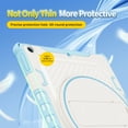 thumbnail image 6 of Case for iPad 10.2" 2021/2020/2019 7th/8th/9th, with 360 Rotating Kickstand Function Durable Protection Anti-fingerprint Tablet Case Cover for iPad 10.2 inch - Skyblue, 6 of 11