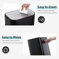 thumbnail image 5 of EuKer Garbage Cans for Kitchen, 8 Gallon Large Stainless Steel Trash Can with Lid & Removable Inner Bucket, Black, 5 of 8