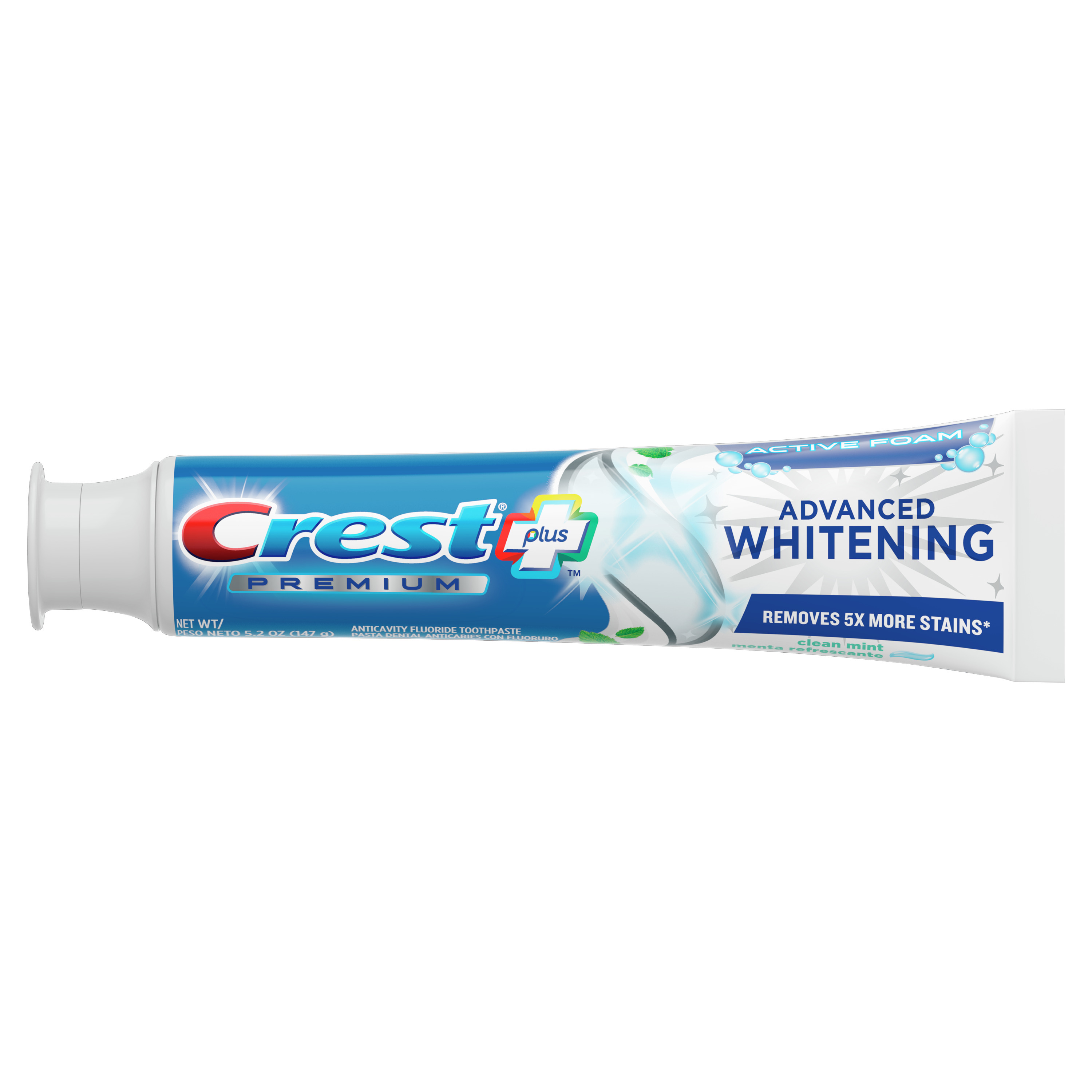 Crest Premium Plus Advanced Whitening Toothpaste, Mint, 5.2 oz, 3 Pk - image 8 of 8
