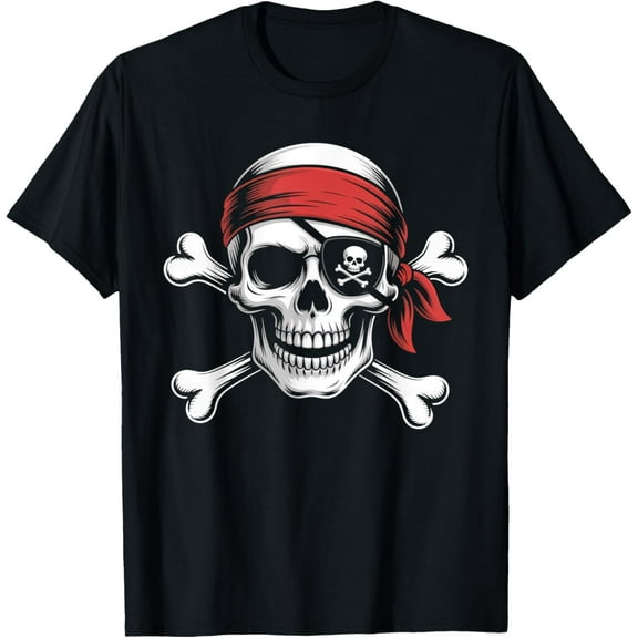 Latimore Pirate Lazy Bandana Costume Men Boys T-Shirt All Size S-5Xl