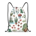 thumbnail image 1 of Saiise Frog and Forest Plants Pattern Sports Drawstring Backpack - String Swim Gym Bag with Wet Proof Pocket for Women&Men-Small, 1 of 6