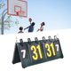 thumbnail image 1 of Marcador abatible de mesa, de puntuación, caja de placa de acero, tenis de mesa, baloncesto, tablero de puntuación de números para juegos de, 1 of 8