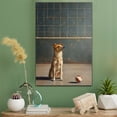 thumbnail image 2 of Norwegian Lundehund Cute Dog Volleyball Poster Canvas – Retro Norwegian Lundehund Dog Batter in Action With Volleyball for Themed Living Room, 2 of 5