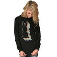 thumbnail image 3 of Colorful Easter Bunny Gradient Long Sleeve TShirt Men Women Brisco Brands S, 3 of 5