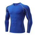 thumbnail image 2 of Bjutir Fashion T Shirts For Men Tight Fitting Fitness Sports Running Training Long Sleeved T Shirt, 2 of 5