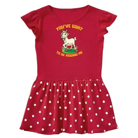 

Inktastic Funny Goat Kid Joke Gift Baby Girl Dress