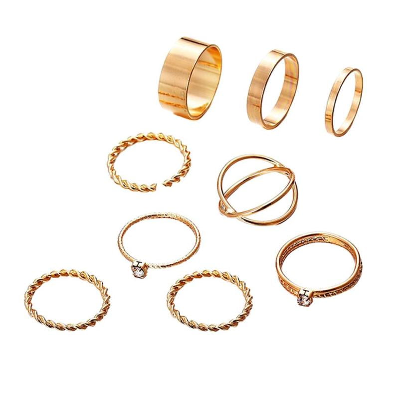 Fashion Mid Midi Above Knuckle Ring Band Gold Silver Tip Finger Stacking Gift