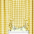 thumbnail image 5 of Traditional Elegance Buffalo Check Window Curtain Tie Up Shade - 42x63 - Yellow, 5 of 5