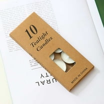 Soy Wax Tealight Candles 10 PCS 5 Hours Votive Candles(100% Natural Soy Wax Tea Lights Candles) Bulk Unscented Candles Mini Candle Use on Wedding Family Reunion Make a Birthday Wish Holiday Decor
