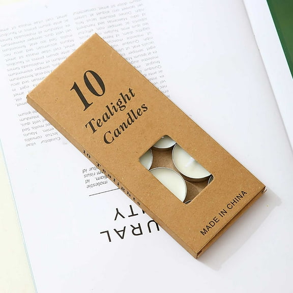 Soy Wax Tealight Candles 10 PCS 5 Hours Votive Candles(100% Natural Soy Wax Tea Lights Candles) Bulk Unscented Candles Mini Candle Use on Wedding Family Reunion Make a Birthday Wish Holiday Decor