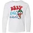 thumbnail image 3 of Inktastic Baby It's Cold Outside Long Sleeve Youth T-Shirt, 3 of 5
