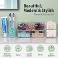 thumbnail image 3 of JKB Concepts Acrylic Bathroom Countertop Organizer & Bathroom Counter Accessories Set. SG, 3 of 10