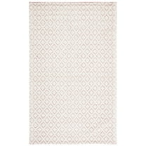 SAFAVIEH Vermont Thurstan Geometric Wool Area Rug, 3' x 5', Ivory/Red