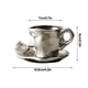 thumbnail image 3 of Taza de café de cerámica personalizada con diseño de arte facial, estilo de belleza concentrado, té negro, regalo de boda para San Valentín., 3 of 9