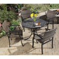 thumbnail image 1 of Home Styles Stone Harbor 5 Piece Metal Patio Dining Set in Black, 1 of 3