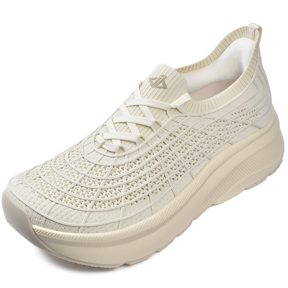 Wide Toe Box Shoes Women Slip on Sneakers Slip in Arch Support Plantar Fasciitis Orthopedic for Zero Drop Hands Free Shoes Walking Athletic Cushion Thick Sole with Metatarsal Pads