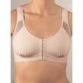 thumbnail image 3 of Supreme Comfort Posture Support Bra, Adjustable Padded Straps, Front Closure, Breathable Mesh - Large, Beige, 3 of 9