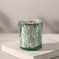 thumbnail image 3 of Cinvoph Christmas Candle Cup Glasses, Multi-Color Electroplating Candle Holder Cups, Holiday Party Festival Glass, Green, 3 of 4