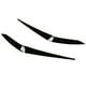 thumbnail image 2 of 1 Pair Front Headlight Eyebrow Smooth Surface UV Resistant Rounded Corners Fit for X5 G05 X6 G06 Glossy Black, 2 of 9