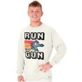 thumbnail image 5 of Classic 8-bit Video Game Mega Man Gun Long Sleeve TShirt Men Women Brisco Brands 2X, 5 of 6