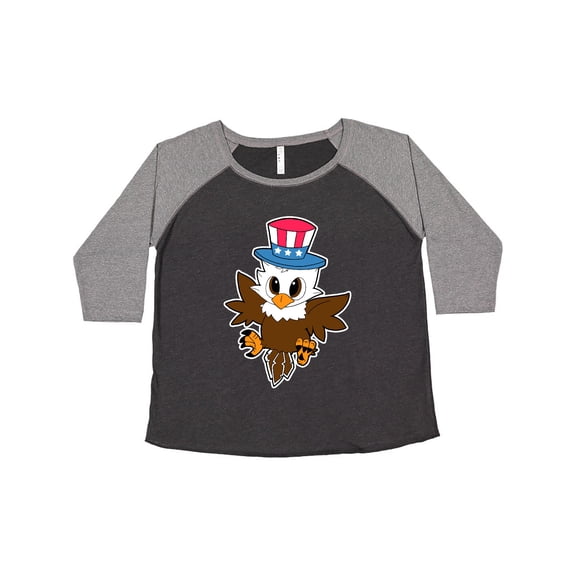 Inktastic Memorial Day Baby Eagle with Patriotic Hat Women's Plus Size T-Shirt