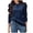 Dark Blue, variant on TIANZEN Women Casual Puff Long Sleeve Hoodies Pullover Sweatshirts Loose Fit Solid Shirts Fall Fashion Sweatshirt Hoodies Female