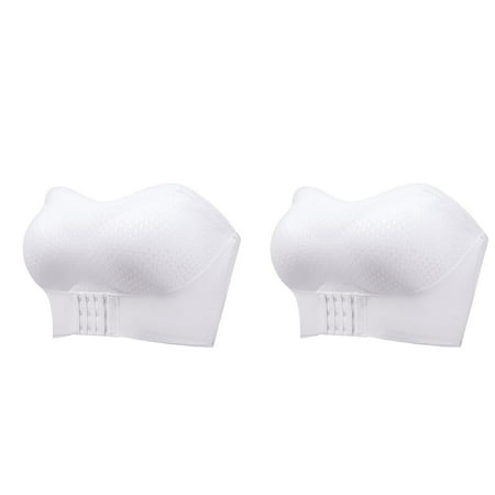 Bigersell Women s Classic T-Shirt Bra On Sale Women s No Underwire Lactation Bra Back Adjustment Yoga Running Bra Balconette Bra Style F-599 White M