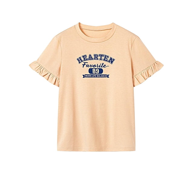 Camiseta para mujer Ropa deportiva de verano Camiseta con cuello redondo y cuello redondo para deportes Playa Mujer S