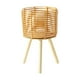 thumbnail image 1 of Cesta de ratán para maceta de suelo, maceta de cesta, cómoda para montar, planta decorativa Medio, 1 of 9