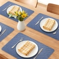 thumbnail image 2 of Unique Bargains 6Pcs Faux Leather Rectangle Placemats Khaki 17.7x11.8inch, 2 of 6