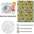 thumbnail image 4 of Sunflower Blanket,Vintage Yellow Floral Aesthetic Throw Blankets,Gifts for Women & Flower Lovers,Lightweight Soft Fleece,for Picnic Sofa Couch Bed Room Travel,Birthday Decor,60x80in, 4 of 6