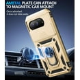 thumbnail image 5 of for Google Pixel 9A Case with Screen Protector & Slide Camera Lens Cover, Built-in 360°Rotate Magnetic Ring Stand Shockproof Protective Phone Case for Google Pixel 9A Case (Gold), 5 of 16