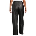 thumbnail image 3 of Madden NYC Juniors Plus Size Coated Wide Leg Pants, 3 of 5