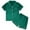 Xmas-Green, variant on SILVERCELL 4T-14T Unisex Girls Boys Satin Pajamas Set 2Pcs Short Sleeve Sleepwear Silk Button-Down PJs Sets Nightwear Loungewear Gifts For Teens Kids