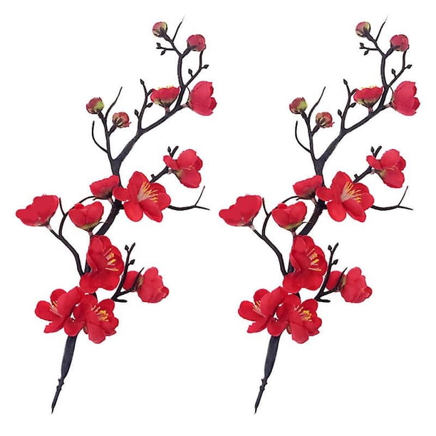 2 piezas adorno para pastel con forma de flor de plástico