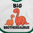 thumbnail image 4 of Inktastic Big Brothersaurus with Cute Sibling Dinosaurs Boys Baby Bib, 4 of 4