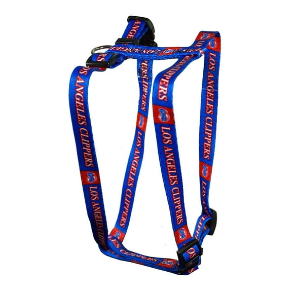Los Angeles LA Basketball Clipper's Small 5/8 Inch Wide Adjustable Pet Harness 12" - 18"