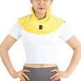 thumbnail image 4 of 3 Levels Temperature Wrap Shape Massager 3 Levels Vibration Carbon Fiber Heating for Shoulder Pain Treatment  Purple, 4 of 8