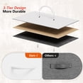 thumbnail image 5 of TYDIMOR 5 Drawer Fabric Dresser for Bedroom, White Chest for Closet & Living Room, Ideal for Adults, 5 of 7