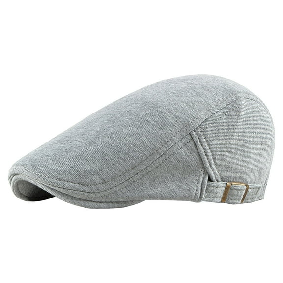 Punk Newsboy Cap for Men Women Leather Studded Peaked Flat Cap Gothic Women Spring And Autumn British Retro Simple Solid Color Knitted Plain Cap