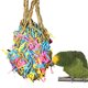 thumbnail image 5 of Greeniant Juguete para masticar pájaros, bolsa colgante para ejercicio de mascotas, accesorio de jaula para jugar con pájaros rellenos de papel Juguetes para pájaros, 5 of 8