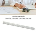 thumbnail image 3 of Architectural Scale Ruler, 30cm Metal Drafting Ruler, Aluminum Accurate Multifunctional Triangle Drafting Ruler for , Draftsman, Students and Engineers, 3 of 7