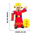 thumbnail image 3 of Adornos decorativos para exteriores para el Año Chino Inflable de la Riqueza de 8 pies, 3 of 6